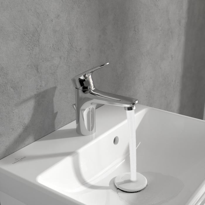 Villeroy & Boch O.Novo Start Single Lever Basin Mixer with Pop-Up Waste In Chrome