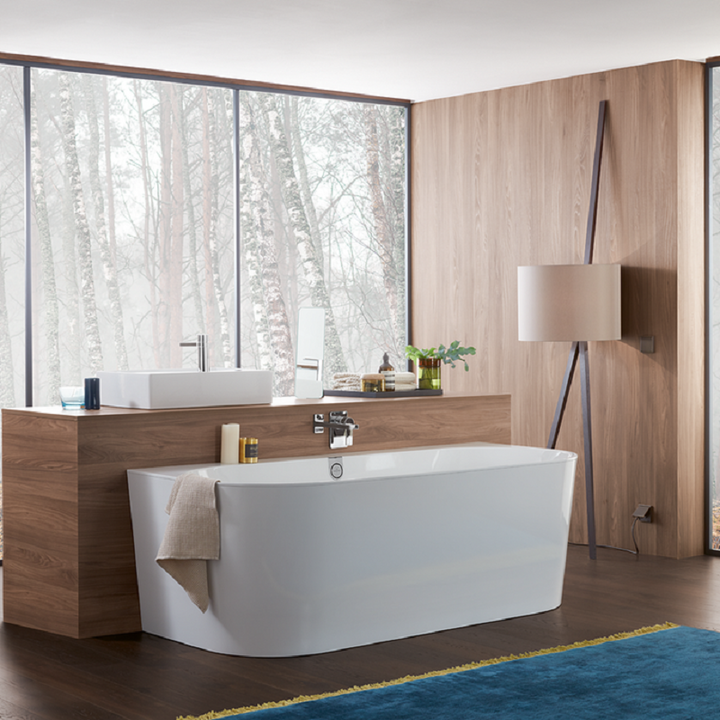 Villeroy & Boch Oberon 2.0 1800 x 800mm Back To Wall Bath