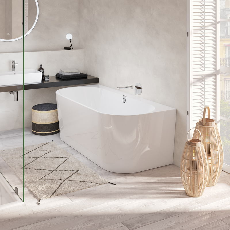 Villeroy & Boch Oberon 2.0 1800 x 800mm Back To Wall Bath