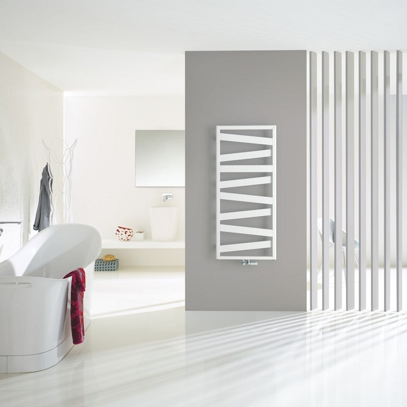 Zehnder Ribbon Towel Radiator In White