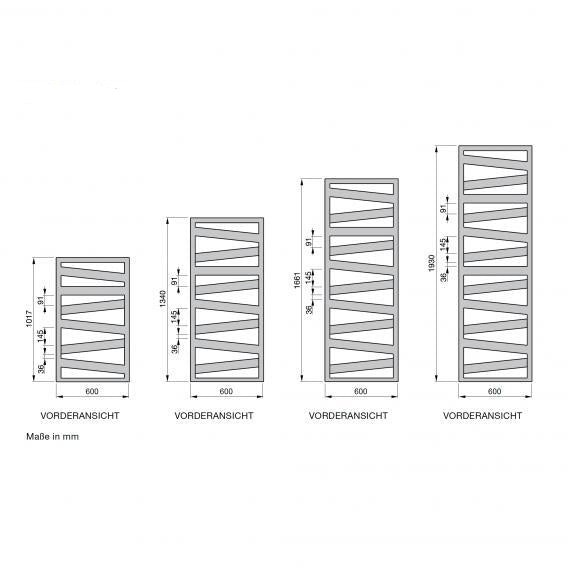 Zehnder Ribbon Towel Radiator In Chrome