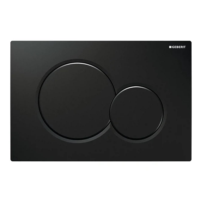 Geberit Sigma01 Black Dual Flush Plate