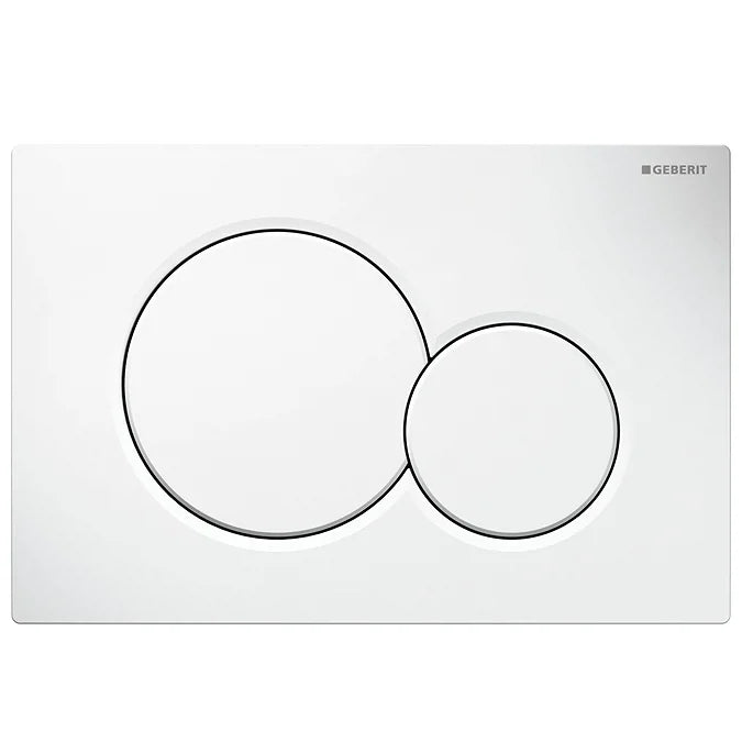 Geberit Sigma01 White Dual Flush Plate