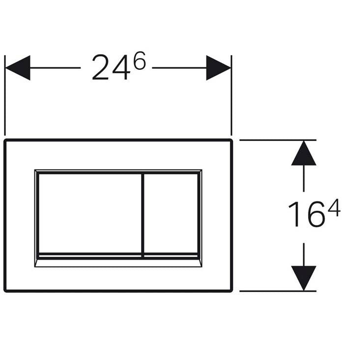 Geberit Sigma30 Dual Flush Plate - Matt White