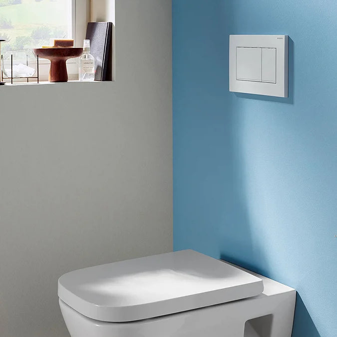 Geberit Sigma30 Dual Flush Plate - Matt White