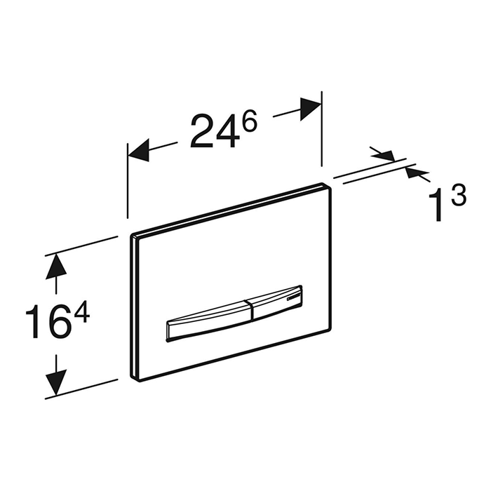 Geberit Sigma 50 White Flush Plate