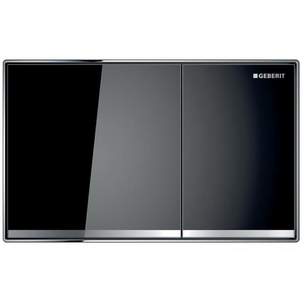 Geberit Sigma60 Dual Flush Plate Black Glass