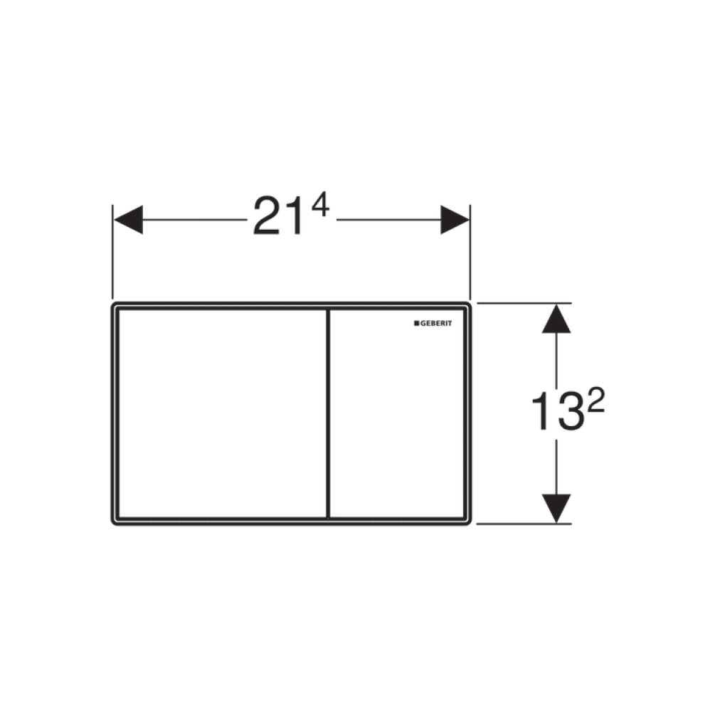 Geberit Sigma60 Dual Flush Plate Brushed Chrome