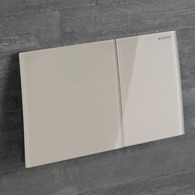 Geberit Sigma70 Dual Flush Plate - Sand Grey Glass