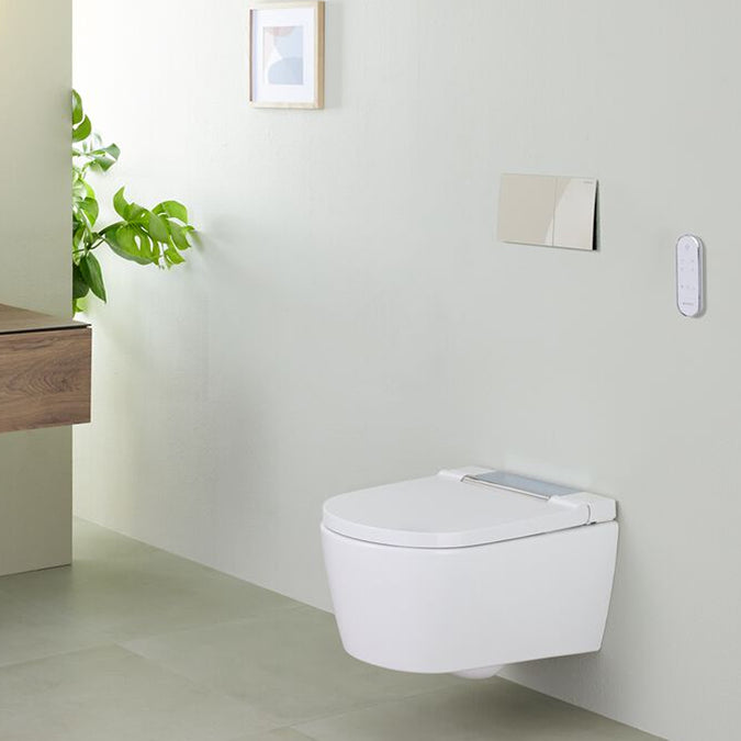 Geberit Sigma70 Dual Flush Plate - Sand Grey Glass