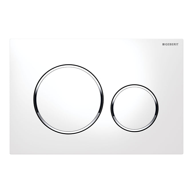 Geberit Sigma 20 White/Chrome Flush Plate