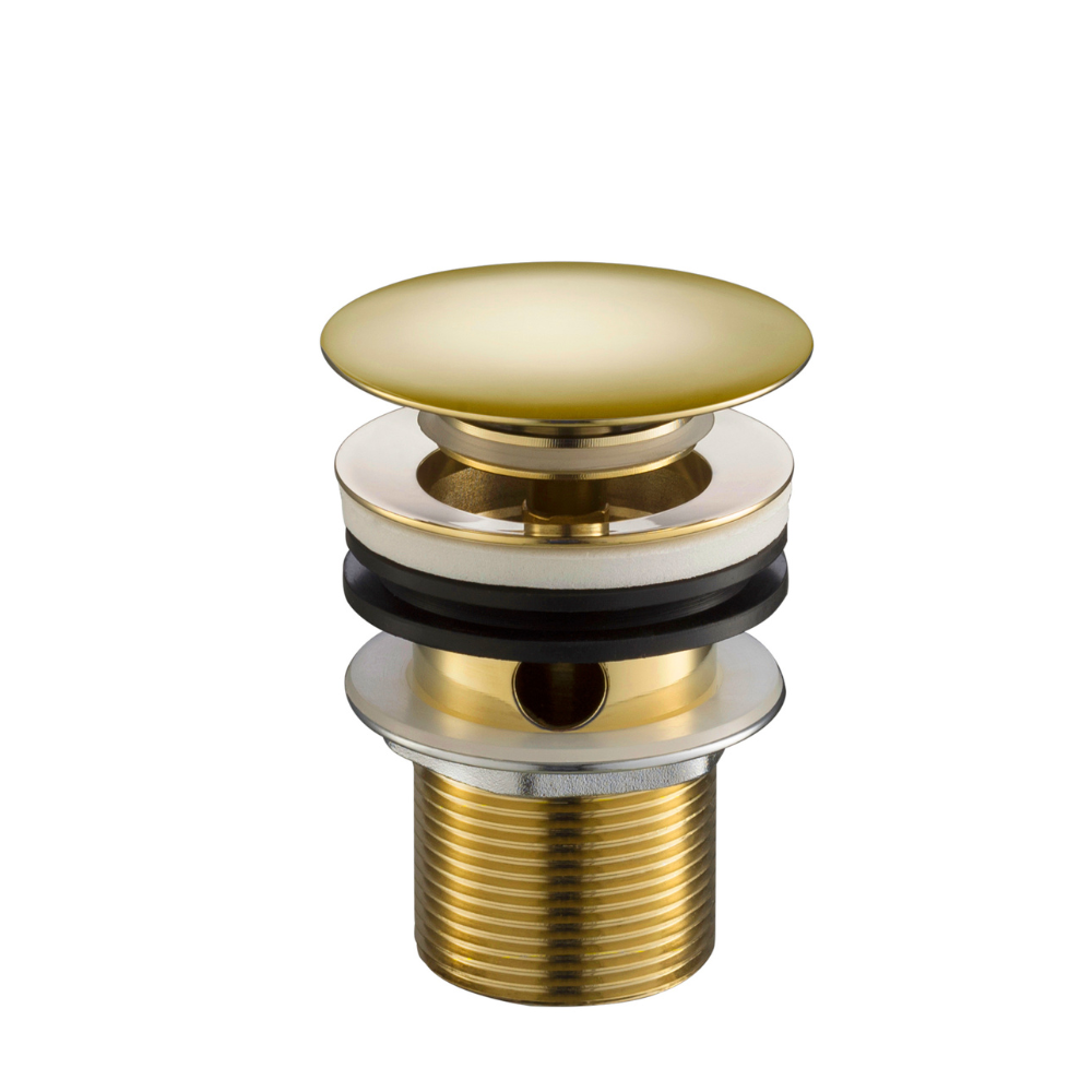 JTP Grosvenor Pinch Click Clack Basin Waste In Antique Brass