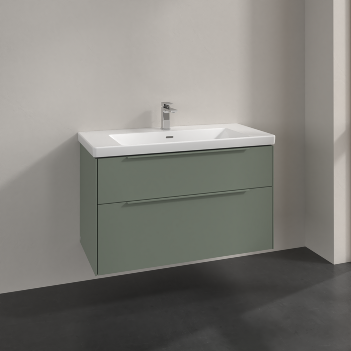 Villeroy & Boch Subway 3.0 1000mm Wall Hung 2 Drawer Vanity Unit & Basin