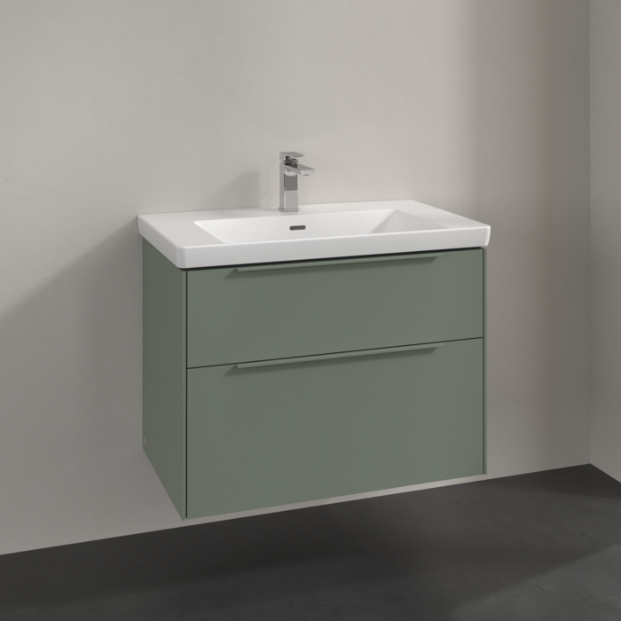 Villeroy & Boch Subway 3.0 800mm Wall Hung 2 Drawer Vanity Unit & Basin