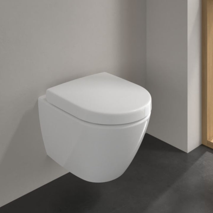 Villeroy & Boch Subway 2.0 Compact Rimless Wall Hung Toilet & Soft Close Seat