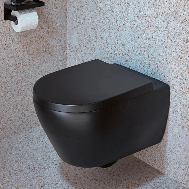 Villeroy & Boch Subway 2.0 Matt Black Wall-Hung Toilet & Seat