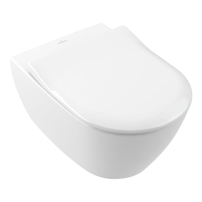 Villeroy & Boch Subway 2.0 Rimless Wall Hung Toilet & Slim Soft Close Seat