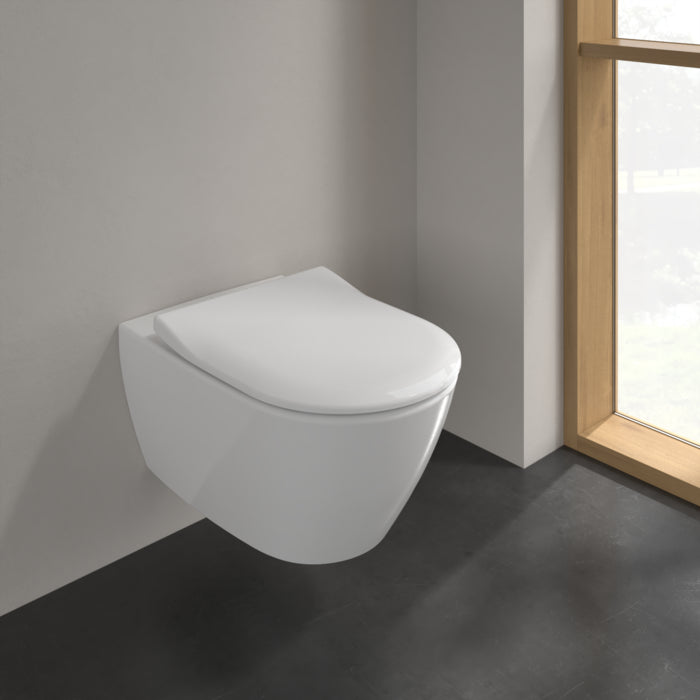 Villeroy & Boch Subway 2.0 Rimless Wall Hung Toilet & Slim Soft Close Seat