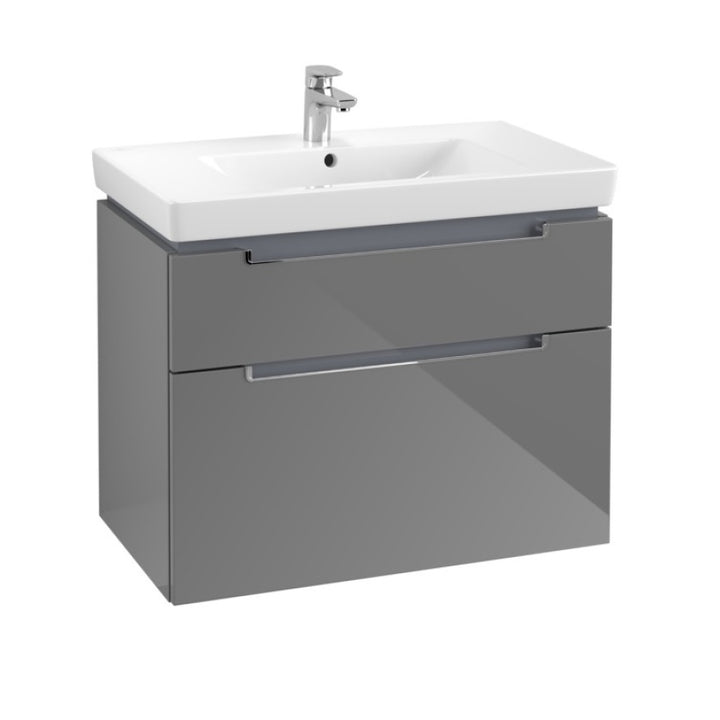 Villeroy & Boch Subway 2.0 800mm Wall Hung 2 Drawer Vanity Unit & Basin