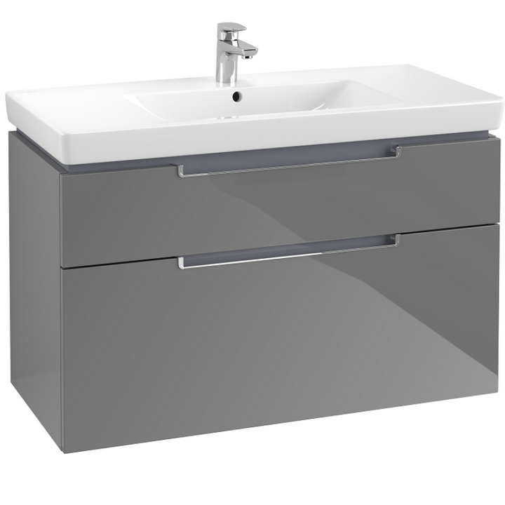 Villeroy & Boch Subway 2.0 1000mm Wall Hung 2 Drawer Vanity Unit & Basin