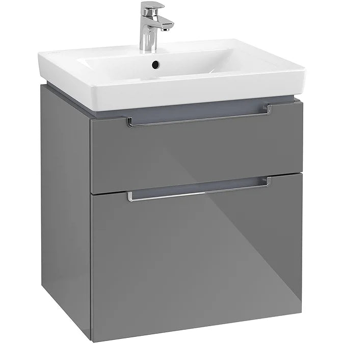 Villeroy & Boch Subway 2.0 600mm Wall Hung 2 Drawer Vanity Unit & Basin