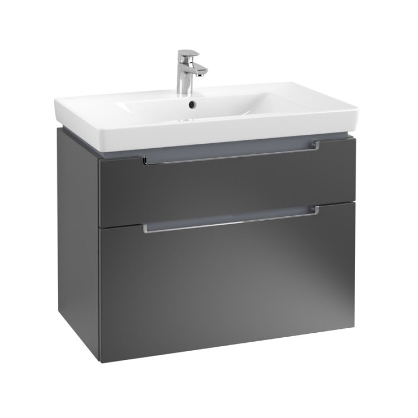 Villeroy & Boch Subway 2.0 800mm Wall Hung 2 Drawer Vanity Unit & Basin