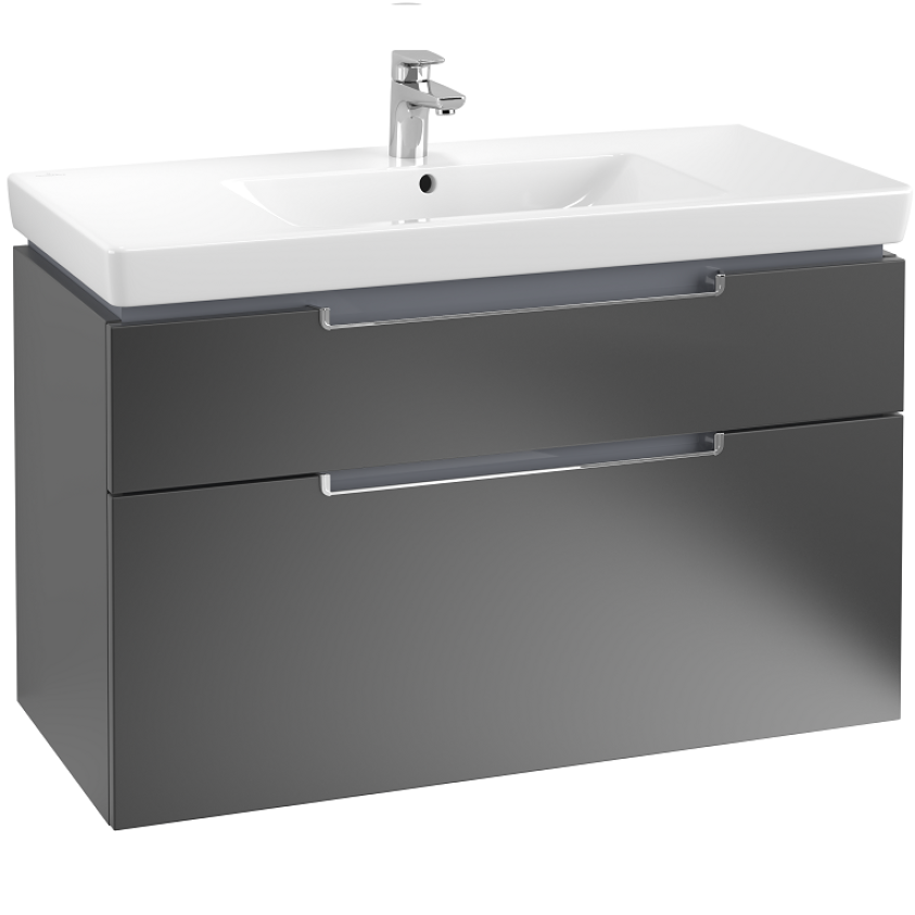 Villeroy & Boch Subway 2.0 1000mm Wall Hung 2 Drawer Vanity Unit & Basin