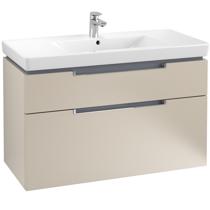 Villeroy & Boch Subway 2.0 1000mm Wall Hung 2 Drawer Vanity Unit & Basin