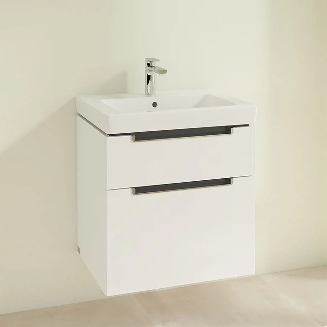 Villeroy & Boch Subway 2.0 600mm Wall Hung 2 Drawer Vanity Unit & Basin