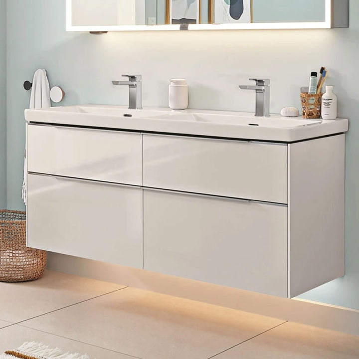 Villeroy & Boch Subway 3.0 1300mm Wall Hung 4 Drawer Vanity Unit & Basin