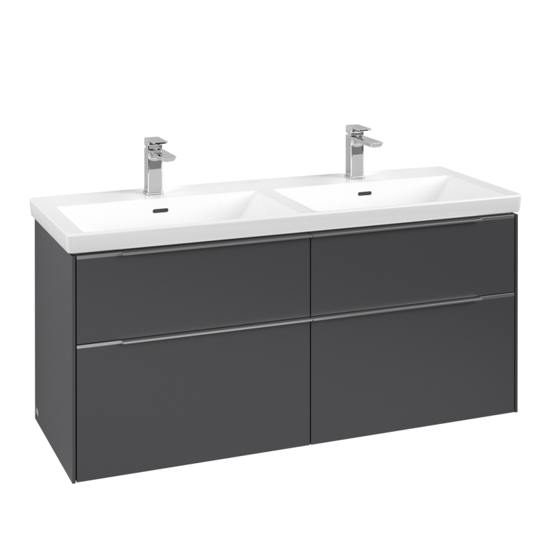 Villeroy & Boch Subway 3.0 1300mm Wall Hung 4 Drawer Vanity Unit & Basin