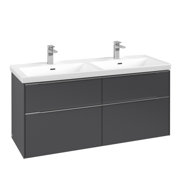 Villeroy & Boch Subway 3.0 1300mm Wall Hung 4 Drawer Vanity Unit & Basin