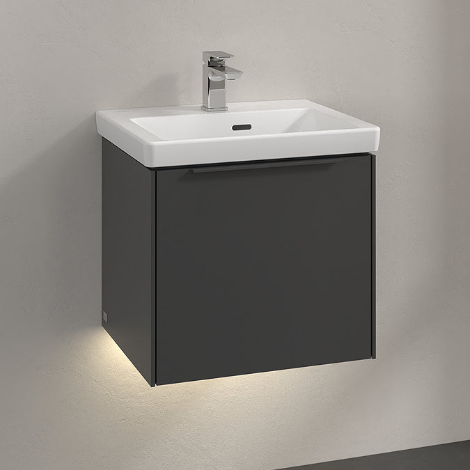 Villeroy & Boch Subway 3.0 500mm Wall Hung 1 Drawer Vanity Unit & Basin with LED Lighting