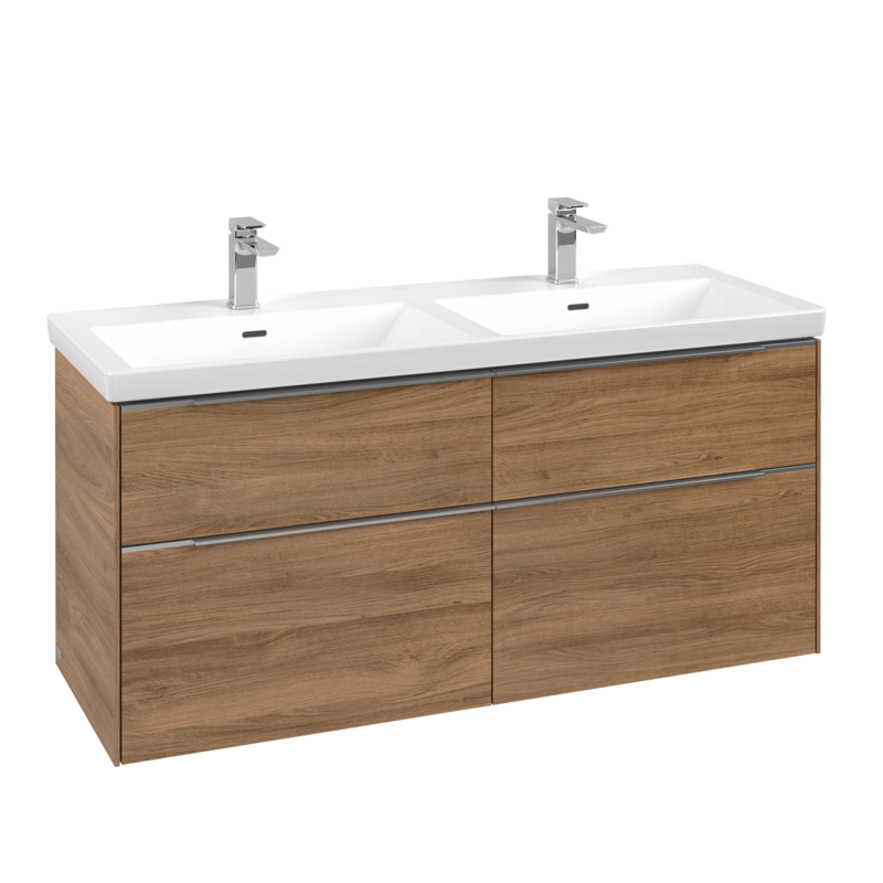 Villeroy & Boch Subway 3.0 1300mm Wall Hung 4 Drawer Vanity Unit & Basin