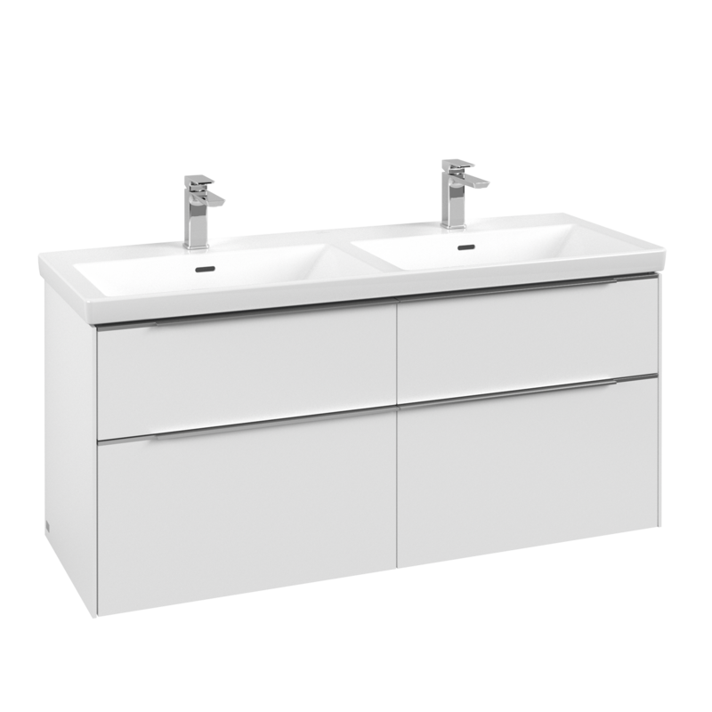 Villeroy & Boch Subway 3.0 1300mm Wall Hung 4 Drawer Vanity Unit & Basin