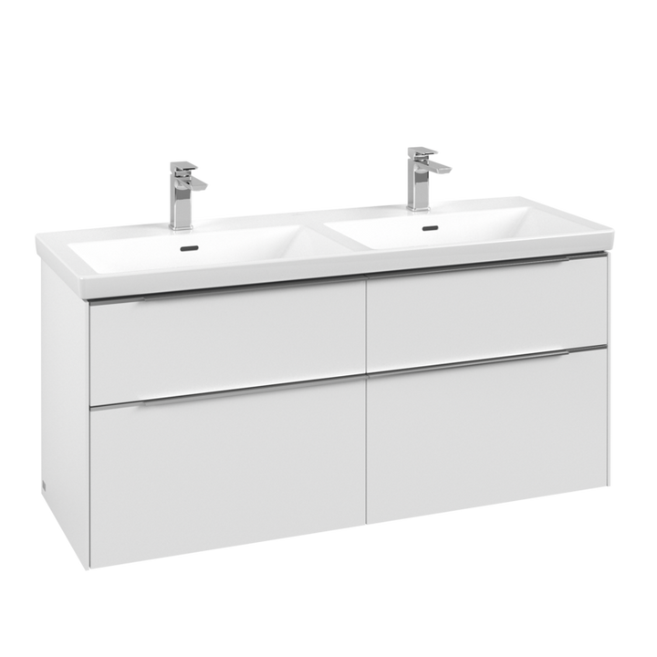 Villeroy & Boch Subway 3.0 1300mm Wall Hung 4 Drawer Vanity Unit & Basin