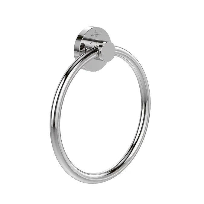 Villeroy & Boch Elements Tender Towel Ring In Chrome