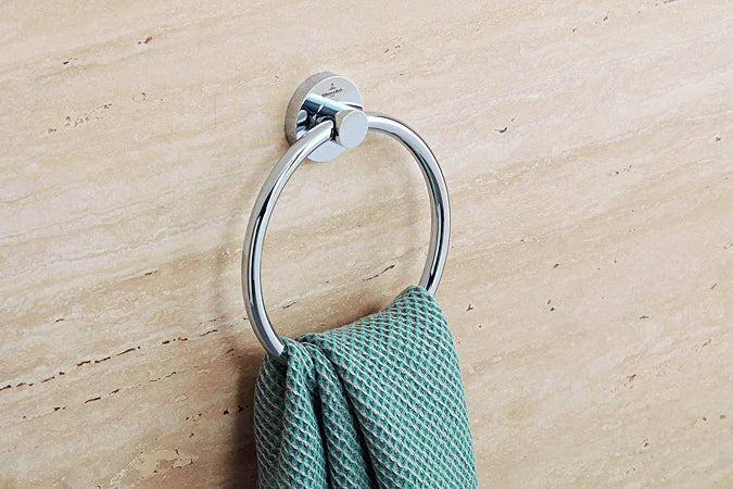 Villeroy & Boch Elements Tender Towel Ring In Chrome