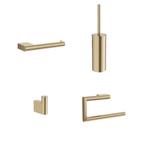 Crosswater MPRO Brushed Brass 4 Piece Bathroom Accessory Pack