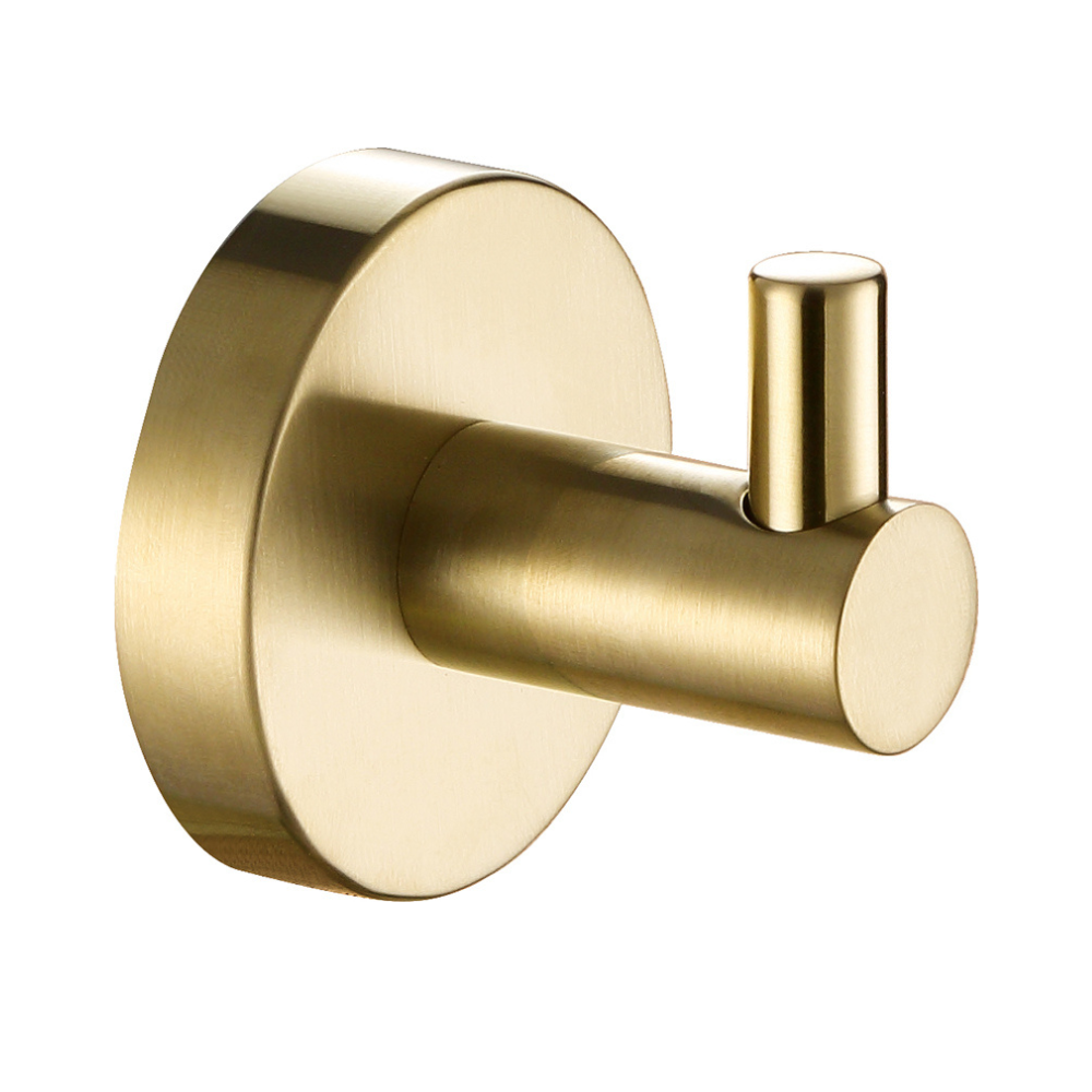 JTP Vos Towel/Robe Hook In Brushed Brass