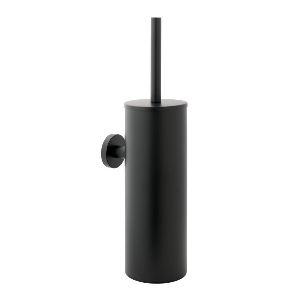 JTP Vos Wall Mounted Toilet Brush In Matt Black