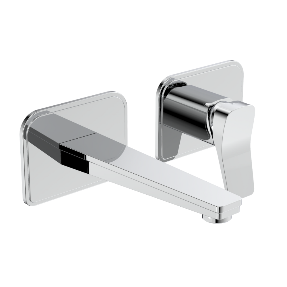 JTP HIX Single Lever Wall Mounted Basin Mixer In Chrome