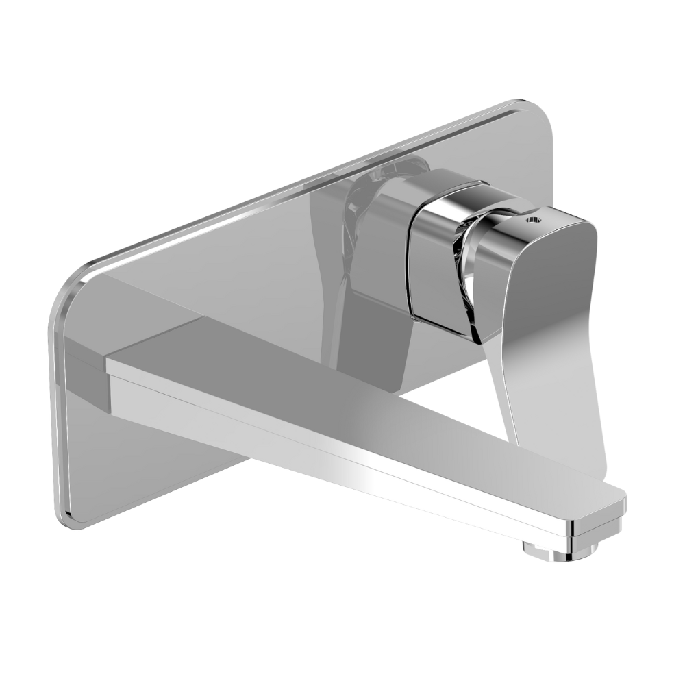 JTP HIX Single Lever Wall Mounted Basin Mixer In Chrome