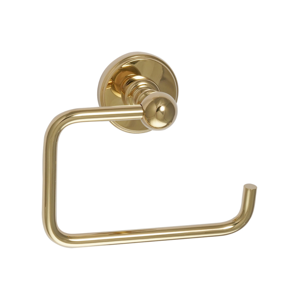 JTP Grosvenor Pinch Toilet Roll Holder In Antique Brass