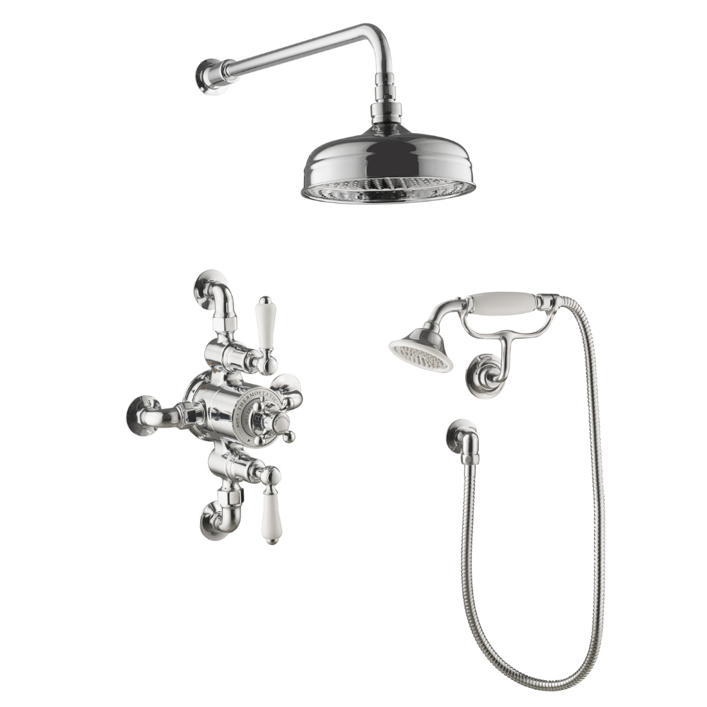 JTP Grosvenor Cross 2 Outlet Exposed Thermostatic Valve