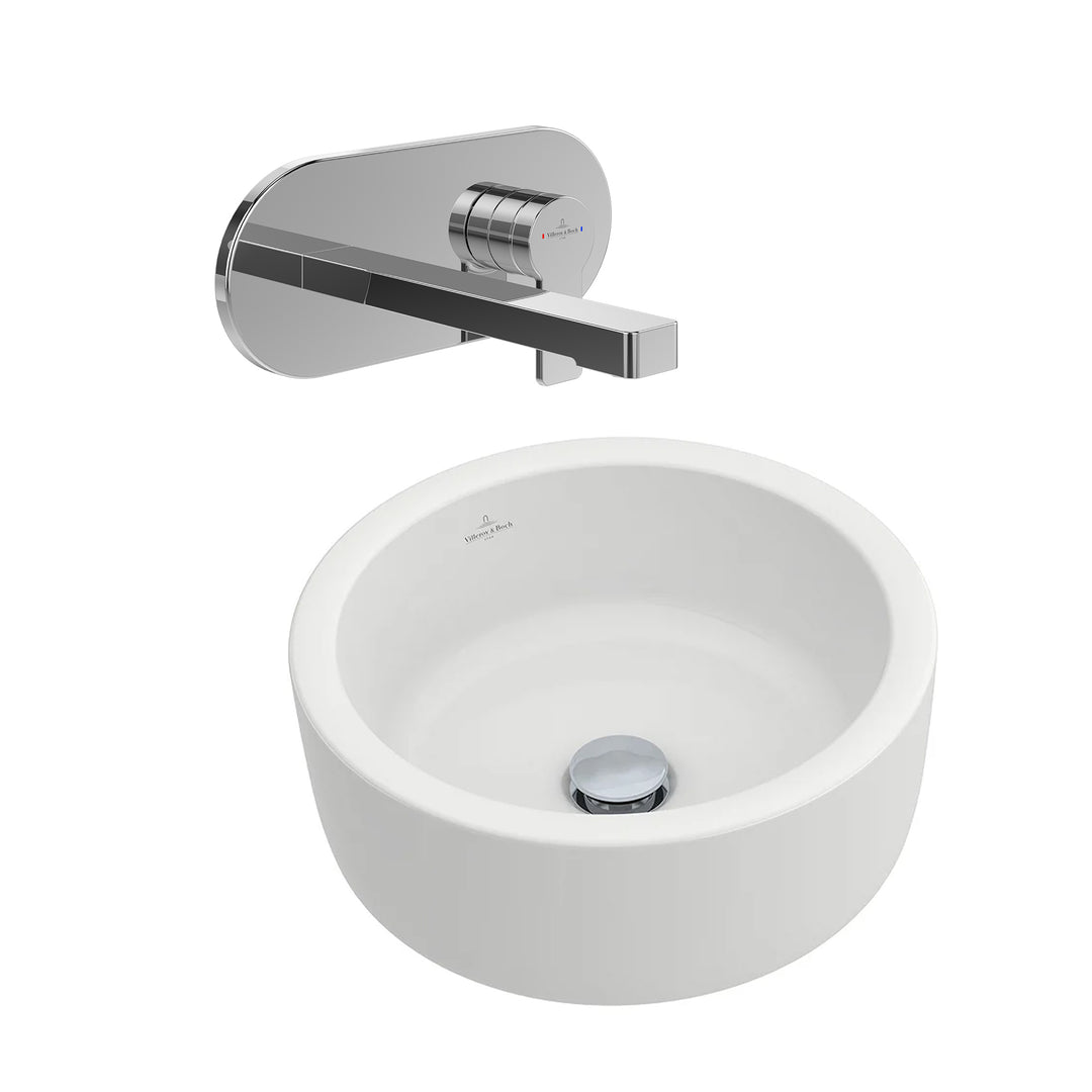 Villeroy & Boch Architectura Countertop Basin With Wall Mounted Basin Mixer