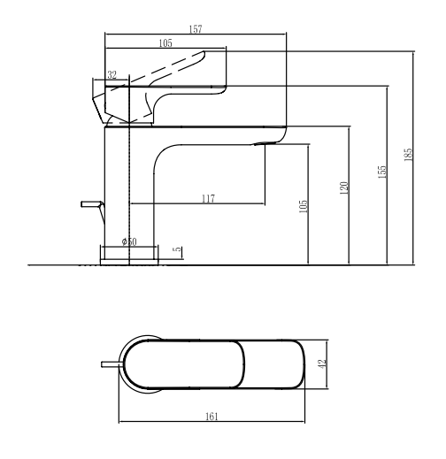 Villeroy & Boch O.Novo Single-Lever Basin Mixer In Chrome