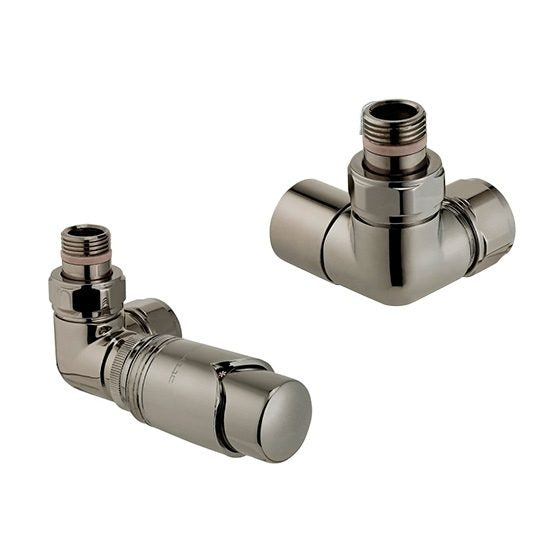 Zehnder Thermostatic Double Angled Valve Set 10 Left Handed