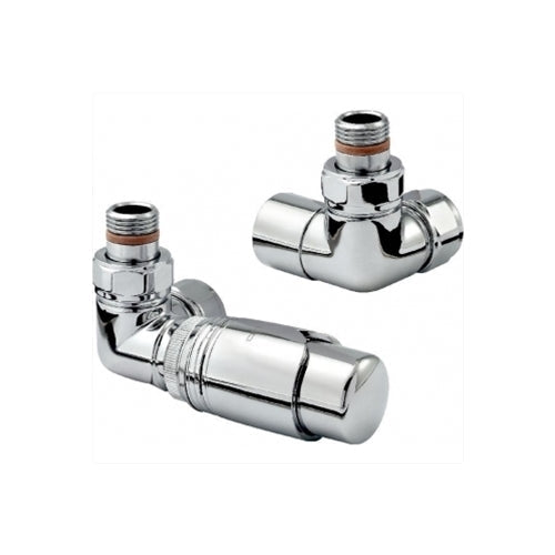 Zehnder Thermostatic Double Angled Valve Set 10 Left Handed