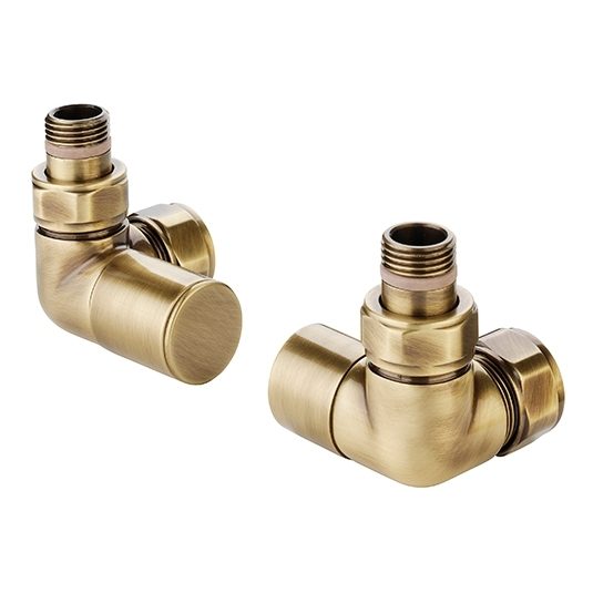 Zehnder Contemporary Double Angled Radiator Valve Set 28